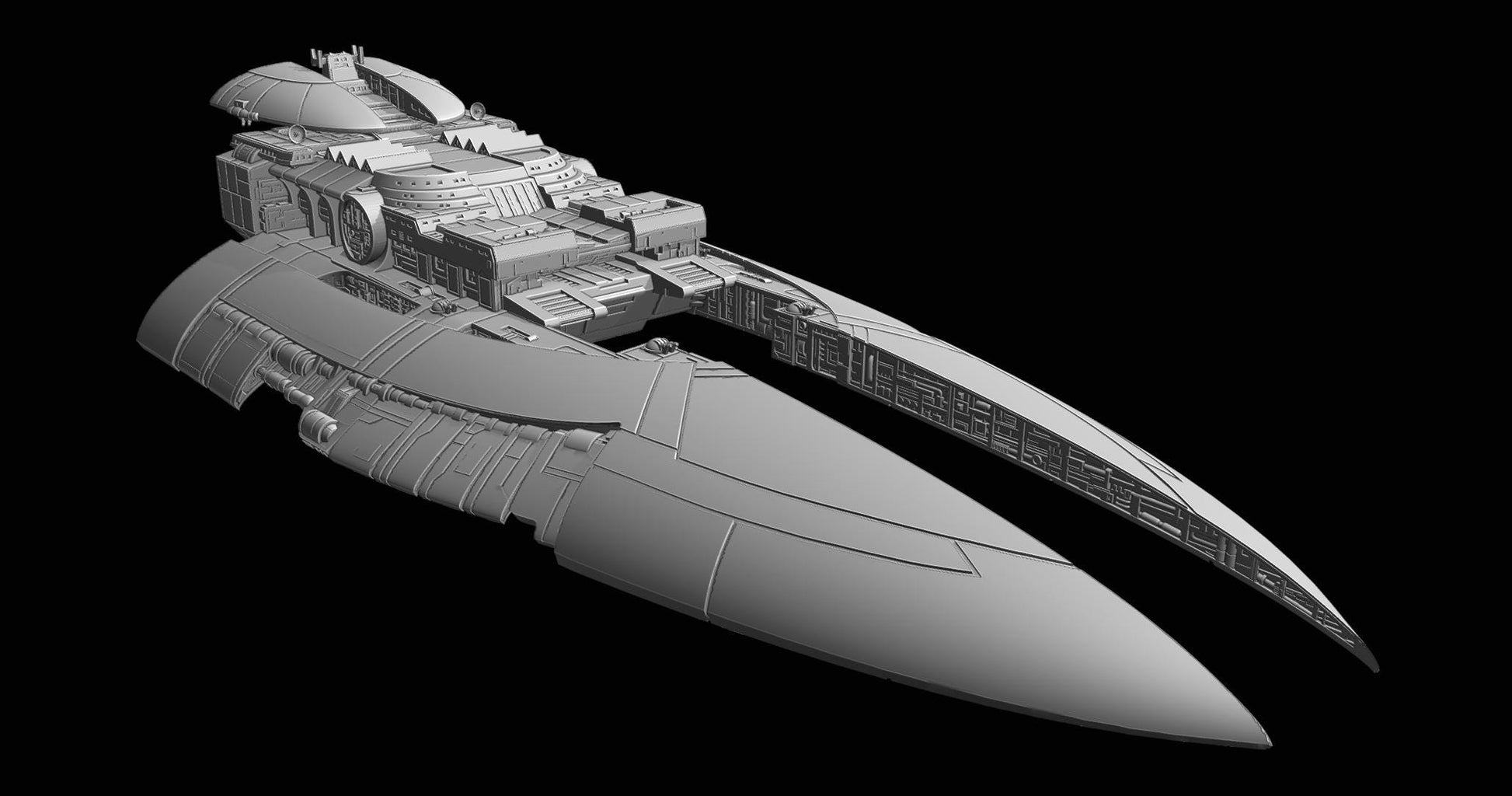 CIS Sabaoth-class Star Destroyer: 3D printed SW Armada proxy
