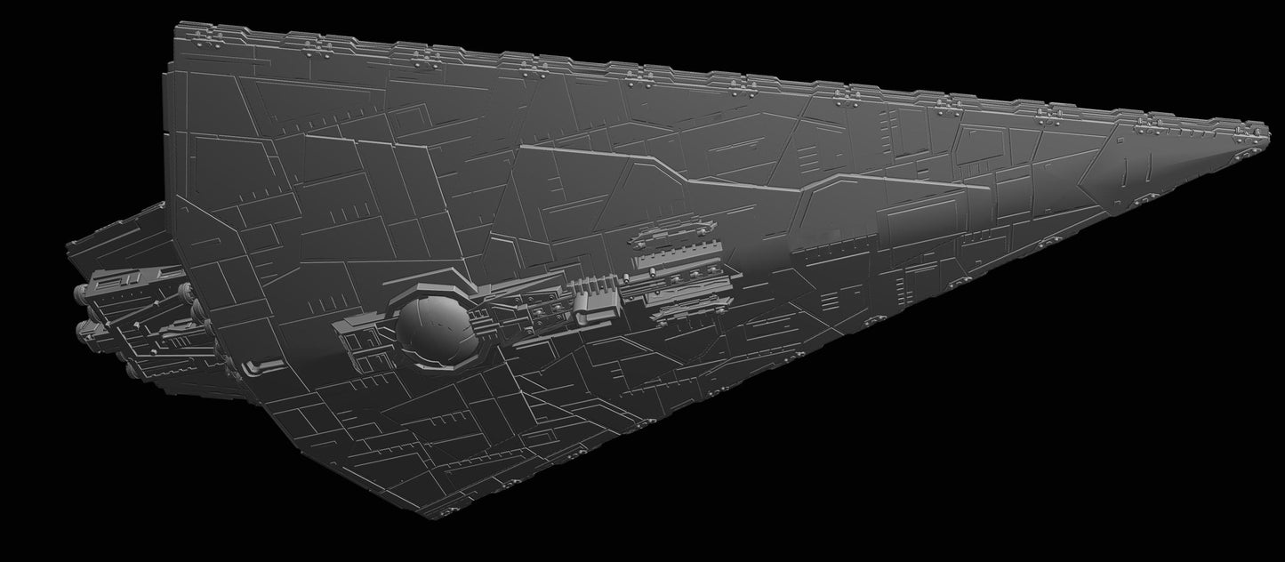 Imperial Assertor-class Super Star Destroyer : 3D printed SW Armada proxy