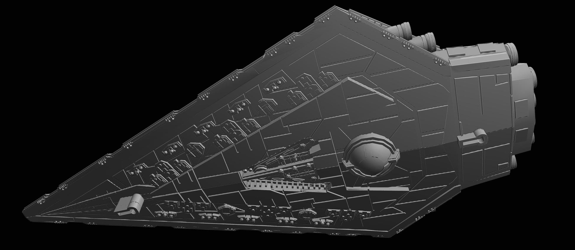 Mandator III Star Dreadnought: 3D Printed Armada proxy