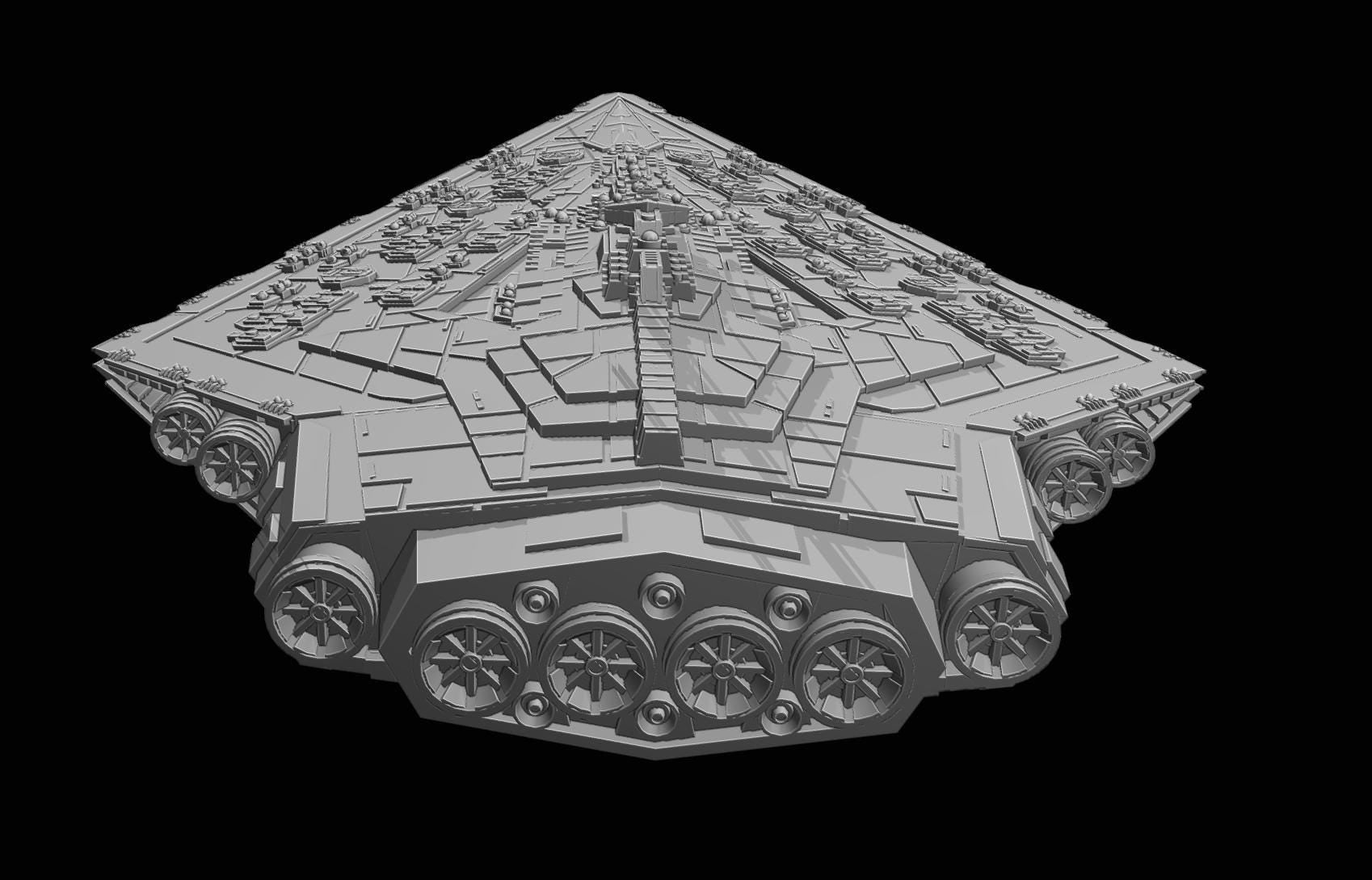 Mandator III Star Dreadnought: 3D Printed Armada proxy