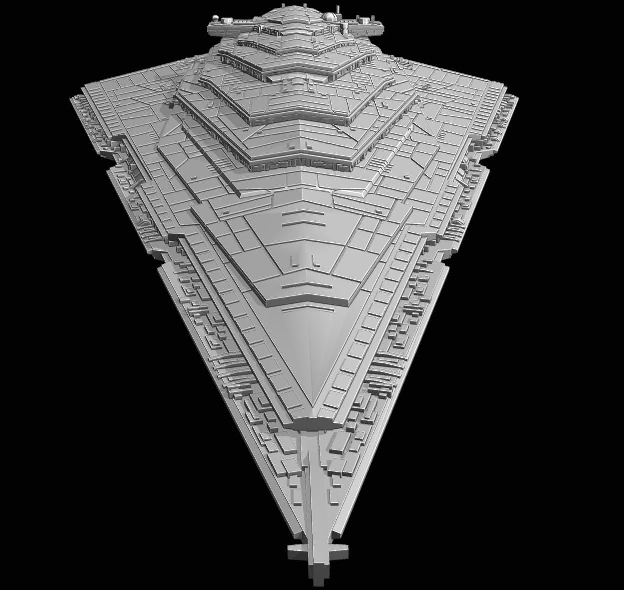 First Order Resurgent-class star destroyer: 3D Printed Armada proxy