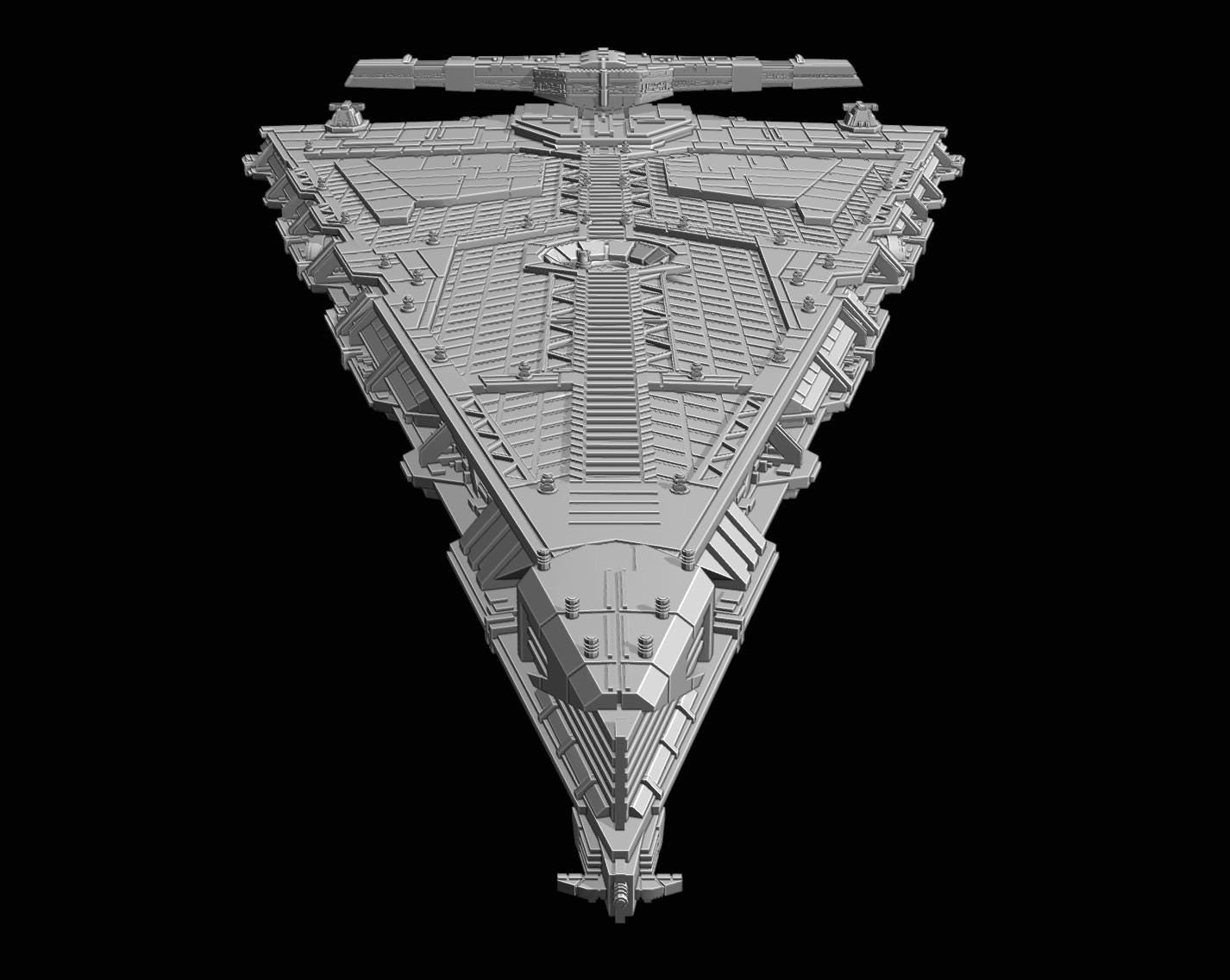 First Order Mandator IV-class Siege Dreadnought: 3D printed SW Armada proxy