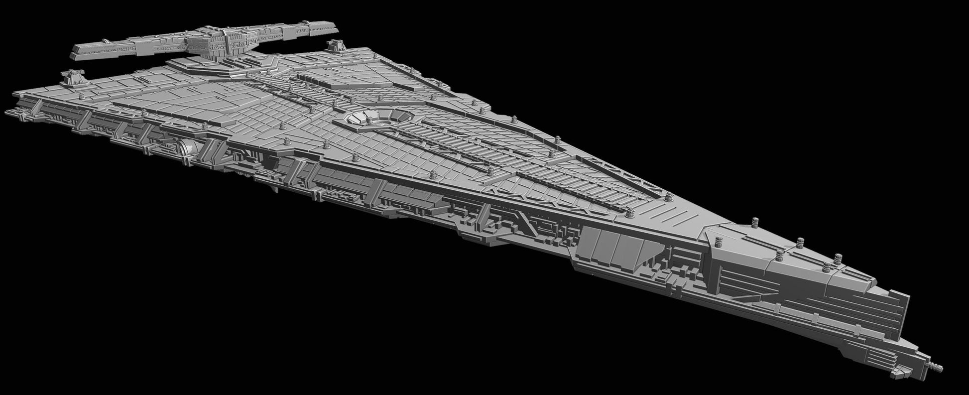 First Order Mandator IV-class Siege Dreadnought: 3D printed SW Armada proxy