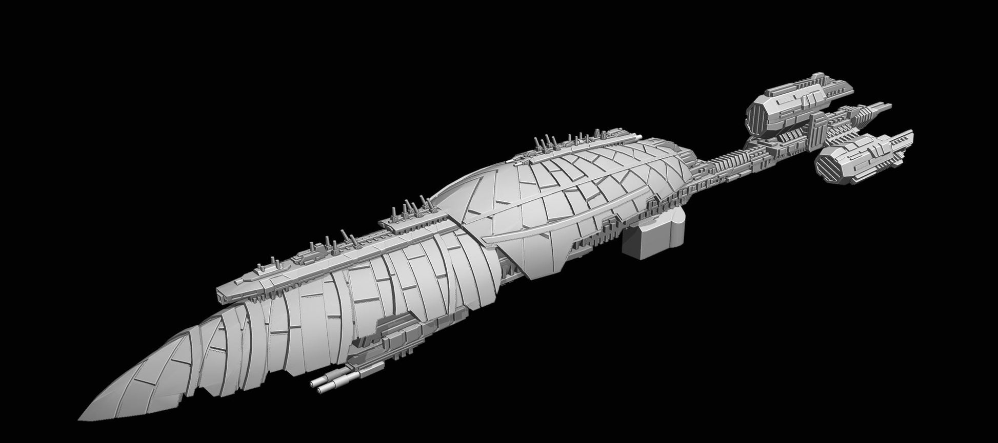 CIS Recusant-class Light Destroyer: 3D printed SW Armada proxy