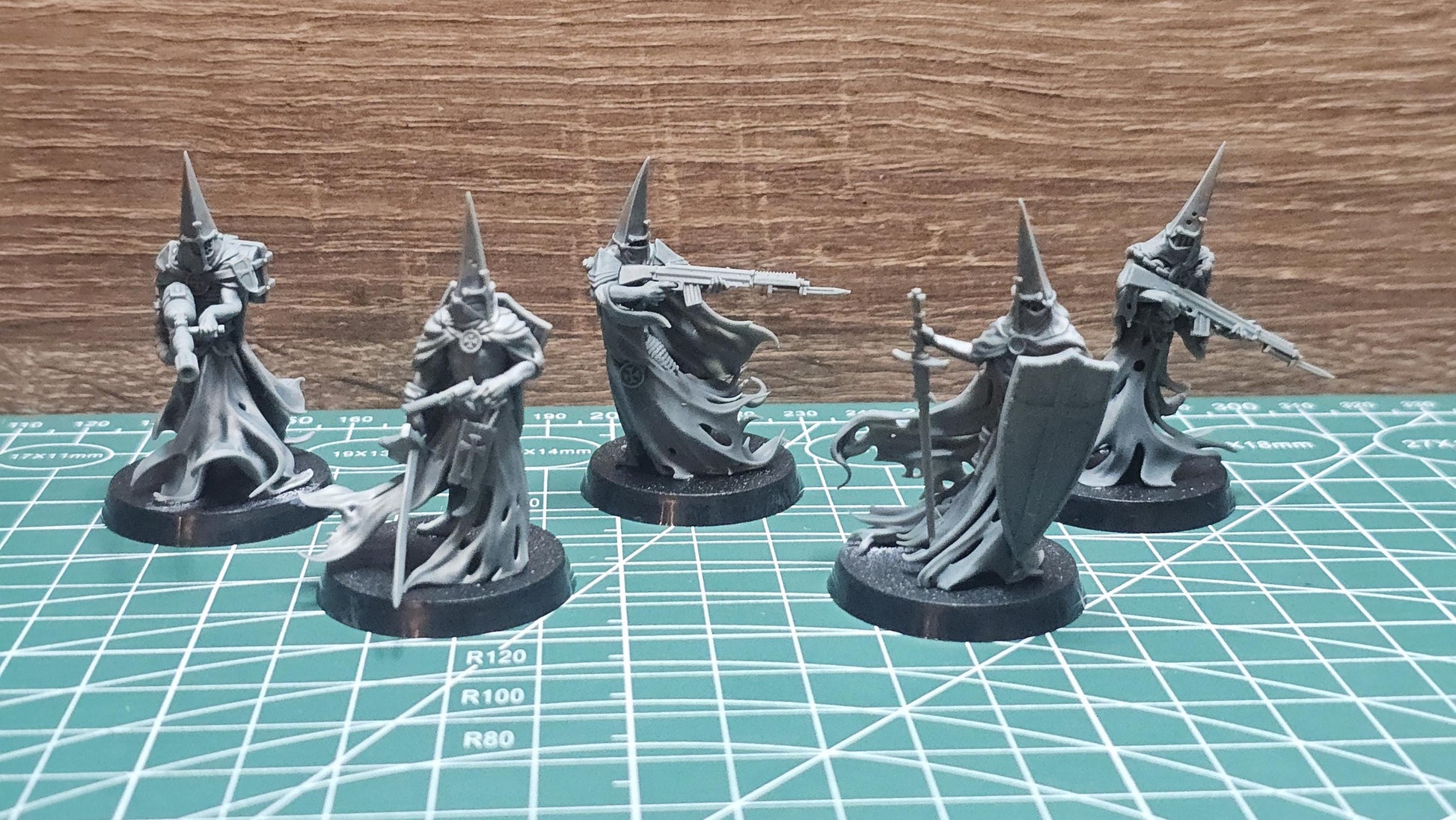 3D Printed miniature: Wraith Pilgrims by Crab Miniatures - Trench Crusade compatible - Trench ghosts