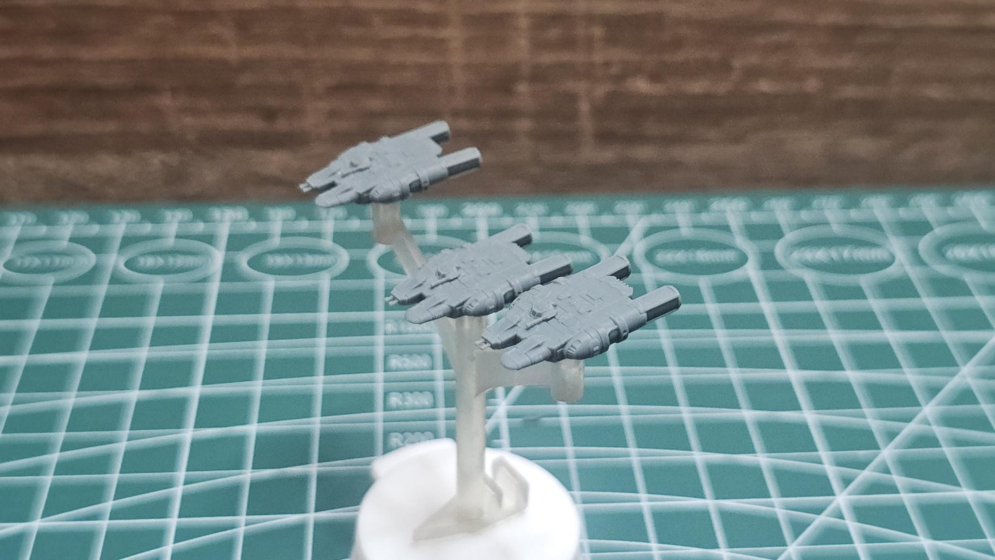 SW Armada Rebels H Wing 9pcs - Wargaming - Table top - 3D printed miniatures