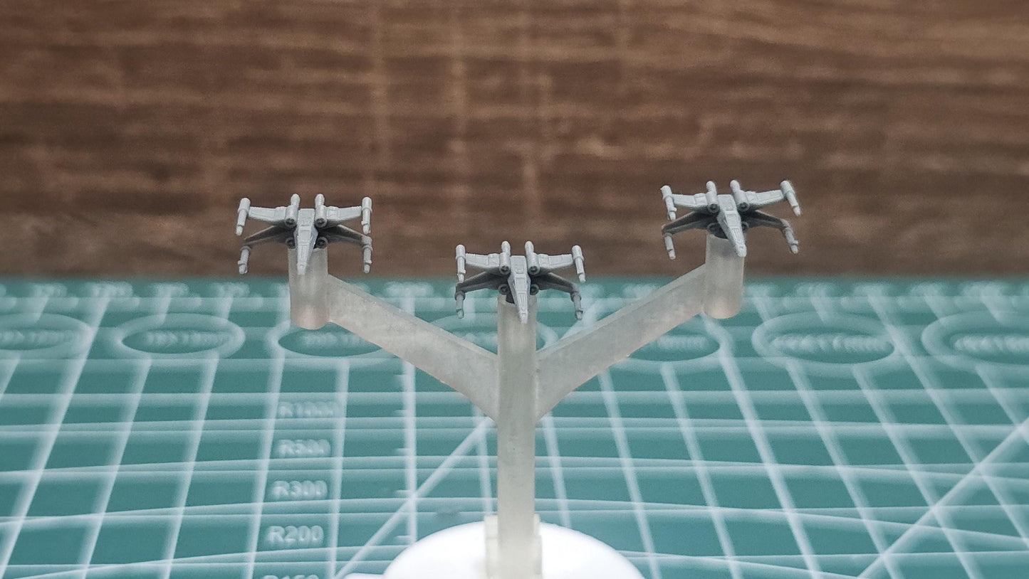 SW Armada Rebels T65 X-Wing 12pcs - Wargaming - Table top - 3D printed miniatures