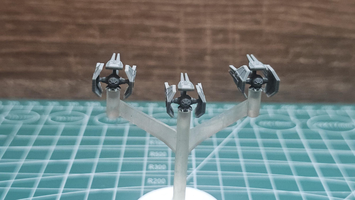 Imperial Tie Oppressor Squadron (9pcs): 3D printed SW Armada proxy
