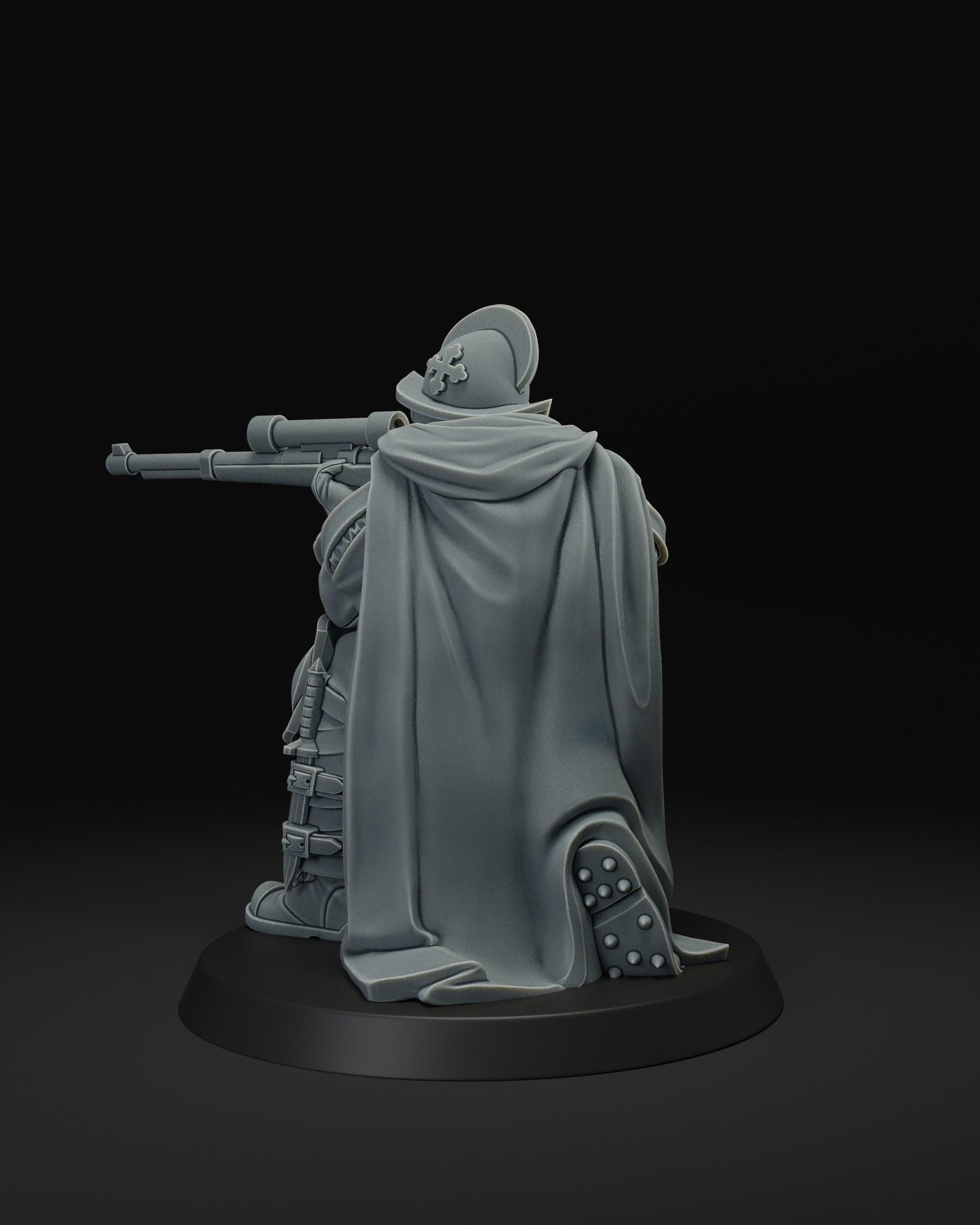 Papal Sniper | JK Remo | Wargaming | Tabletop | 3D printed miniature | Trench Crusade compatible | Pilgrim