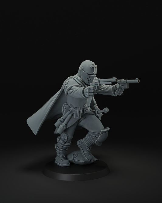 Trench Gunslinger | JK Remo | Wargaming | Tabletop | 3D printed miniature | Trench Crusade compatible | Pilgrim