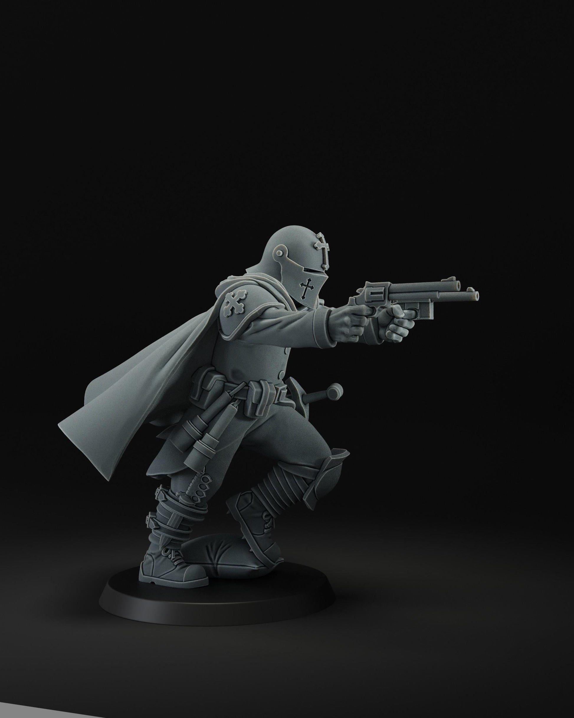 Trench Gunslinger | JK Remo | Wargaming | Tabletop | 3D printed miniature | Trench Crusade compatible | Pilgrim