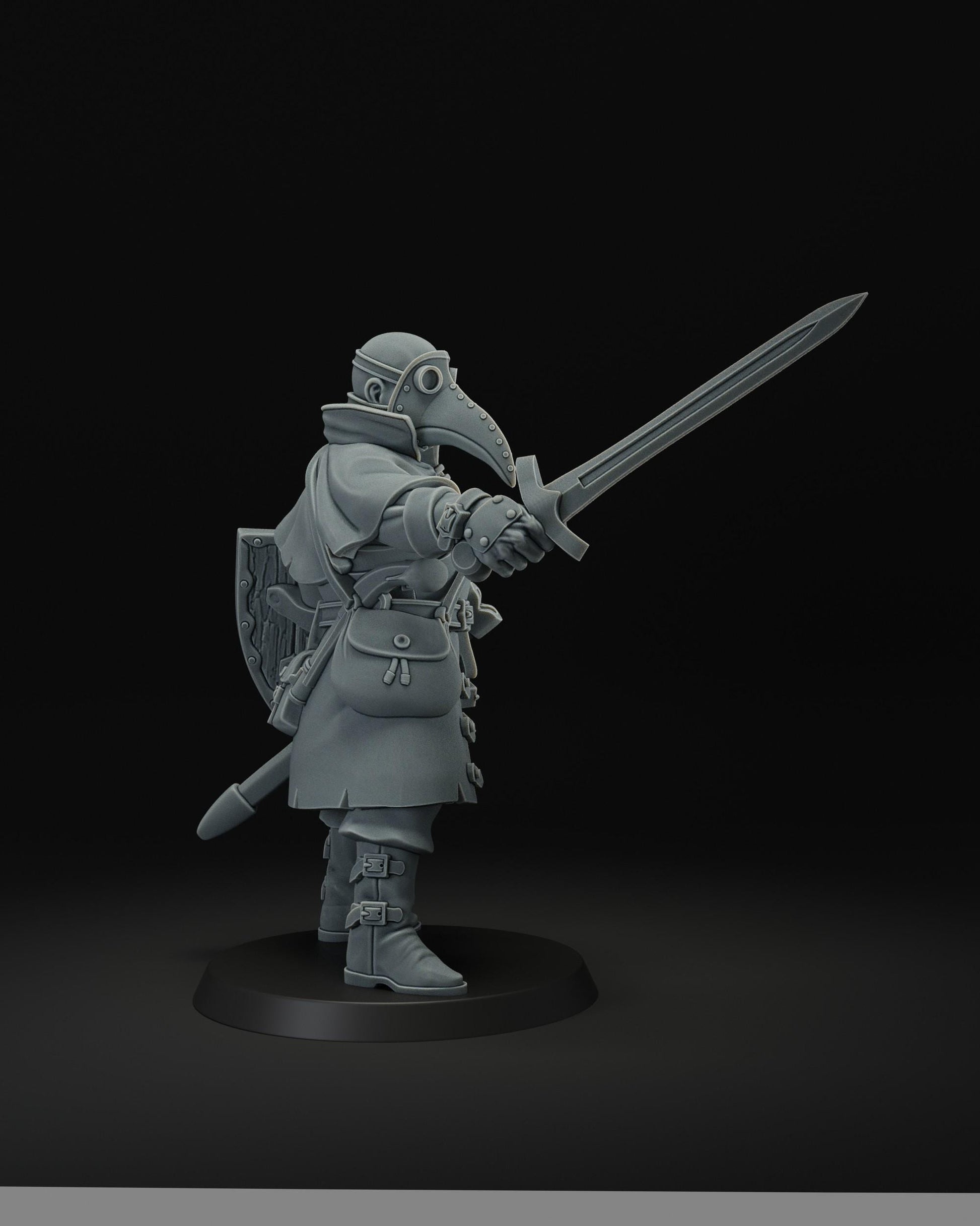 Plague doctor | JK Remo | Wargaming | Tabletop | 3D printed miniature | Trench Crusade compatible | Pilgrim