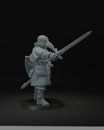 Plague doctor | JK Remo | Wargaming | Tabletop | 3D printed miniature | Trench Crusade compatible | Pilgrim