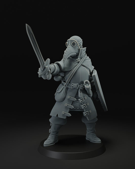 Plague doctor | JK Remo | Wargaming | Tabletop | 3D printed miniature | Trench Crusade compatible | Pilgrim