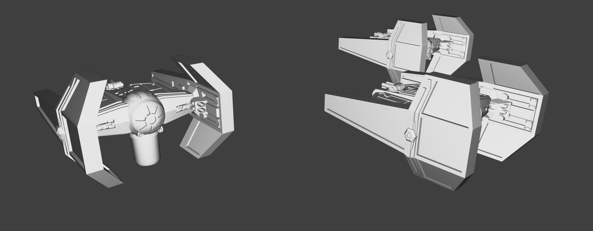 Imperial Tie Aggressor Squadron (9pcs): 3D Printed Armada proxy