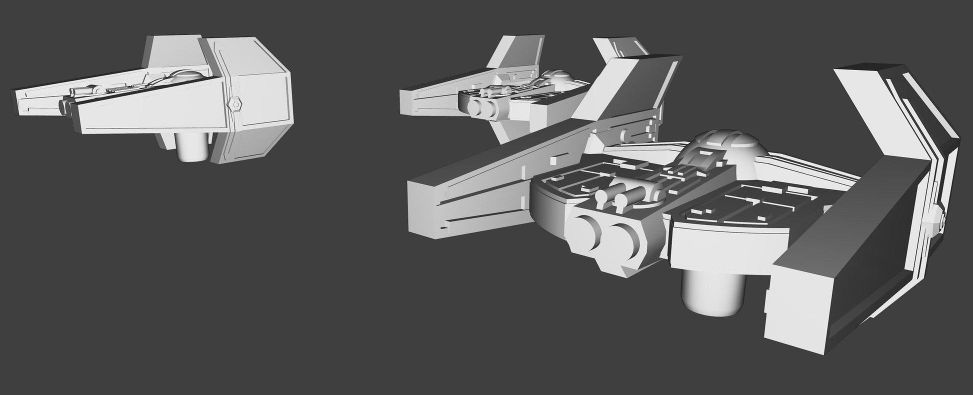 Imperial Tie Aggressor Squadron (9pcs): 3D Printed Armada proxy