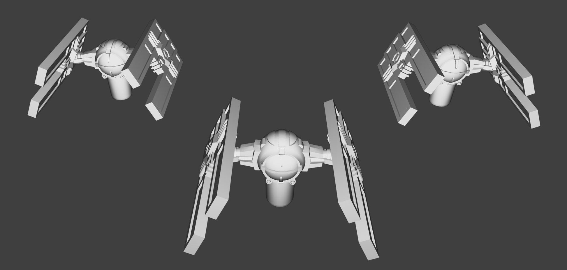 Imperial Tie Droid Squadron (9pcs): 3D Printed Armada proxy