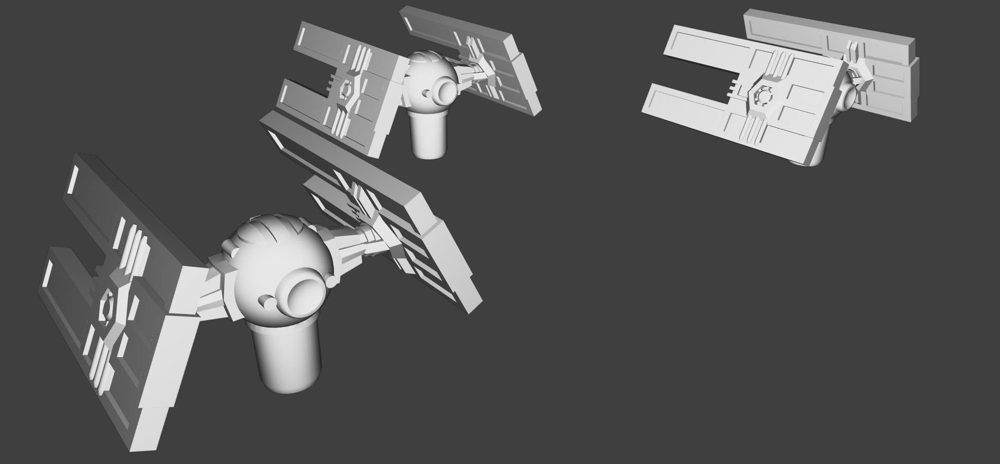 Imperial Tie Droid Squadron (9pcs): 3D Printed Armada proxy
