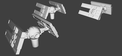 Imperial Tie Droid Squadron (9pcs): 3D Printed Armada proxy