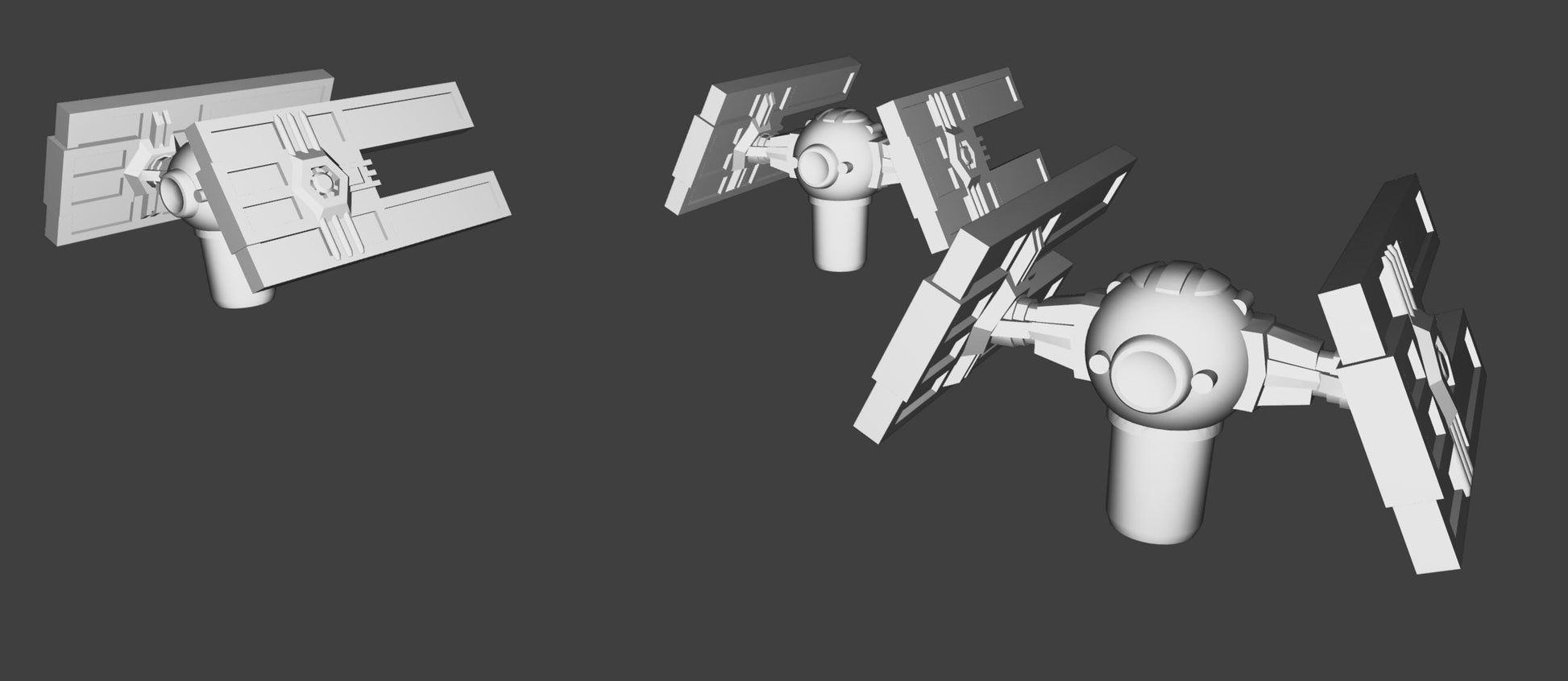 Imperial Tie Droid Squadron (9pcs): 3D Printed Armada proxy