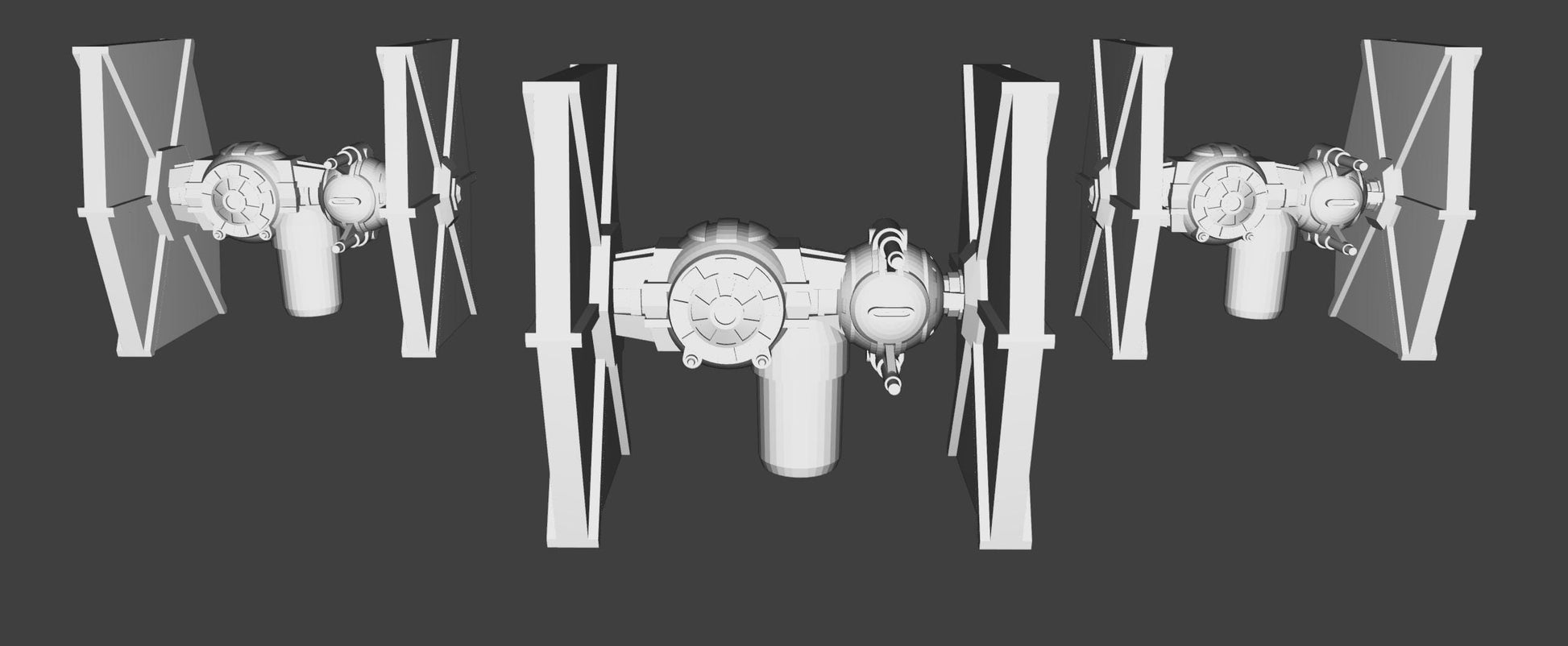Imperial Tie Brute Squadron (9pcs): 3D Printed Armada proxy