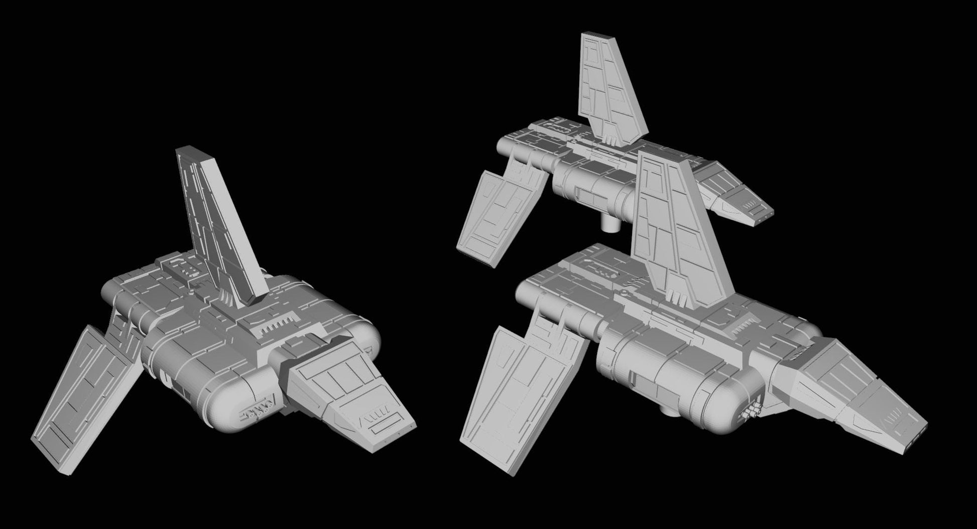 Imperial Sentinel class landing Kraft 4pcs : 3D Printed Armada proxy