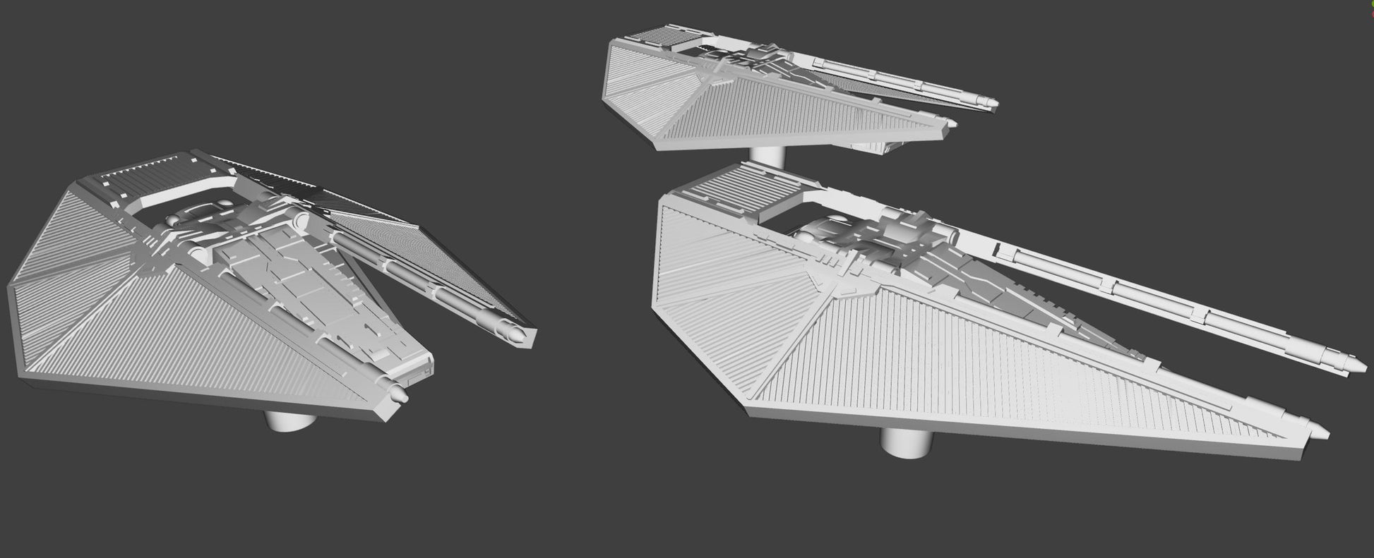 Imperial Tie Reaper Squadron (9pcs): 3D printed SW Armada proxy
