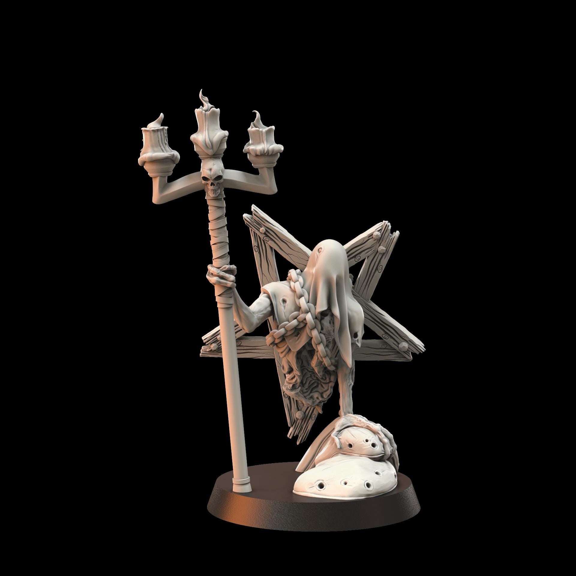 3D Printed miniature: Candle of Heresy - Slaves by Crab Miniatures - Trench Crusade compatible - Black Grail