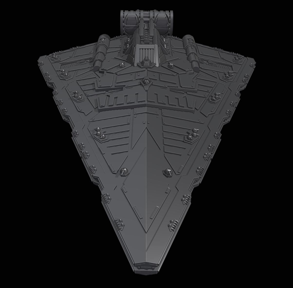 Republic Praetor-class Battlecruiser : 3D printed SW Armada proxy