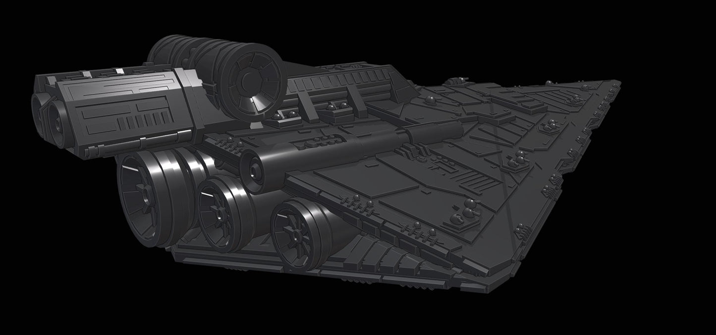 Republic Praetor-class Battlecruiser : 3D printed SW Armada proxy