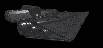 Republic Praetor-class Battlecruiser : 3D printed SW Armada proxy