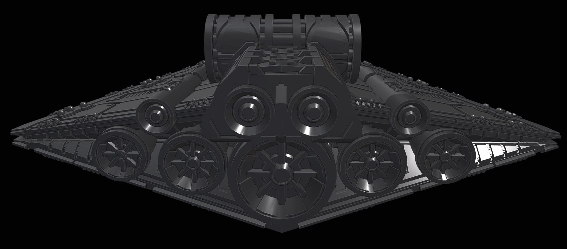 Republic Praetor-class Battlecruiser : 3D printed SW Armada proxy