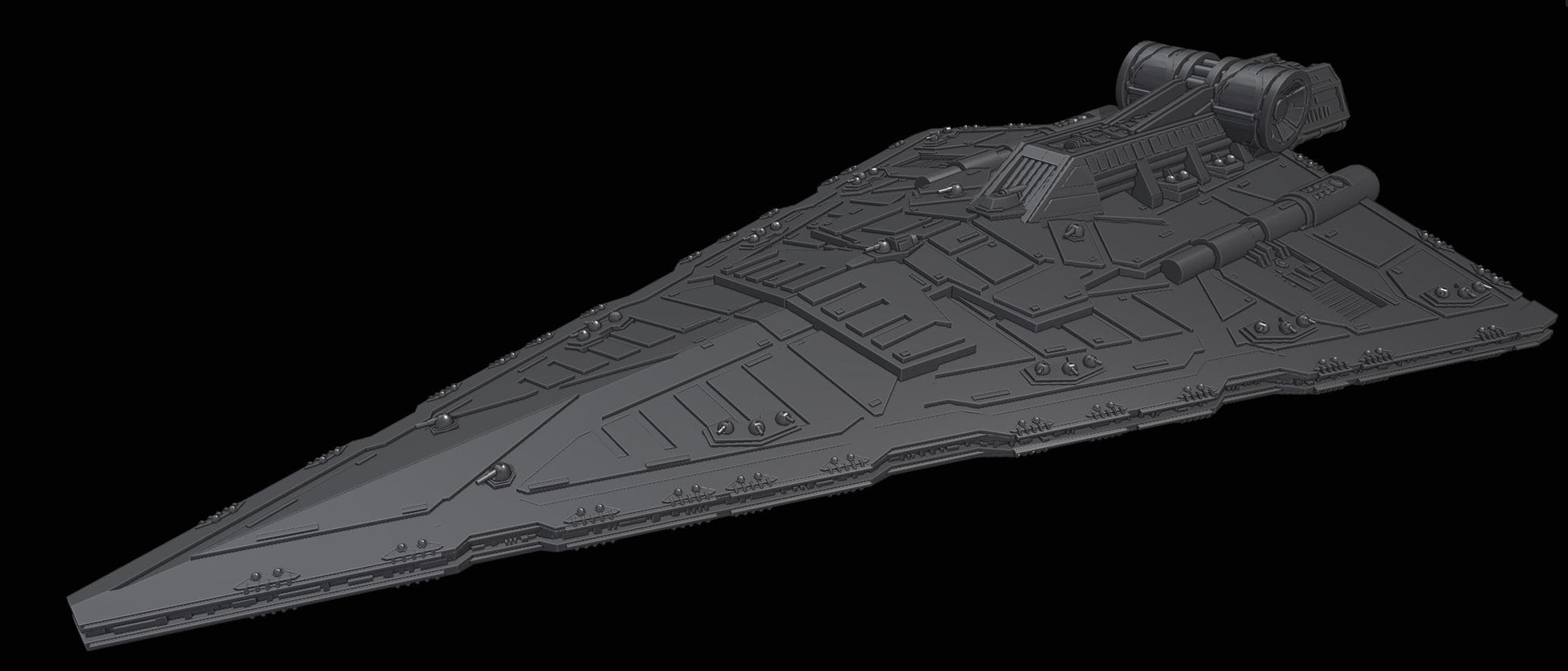 Republic Praetor-class Battlecruiser : 3D printed SW Armada proxy