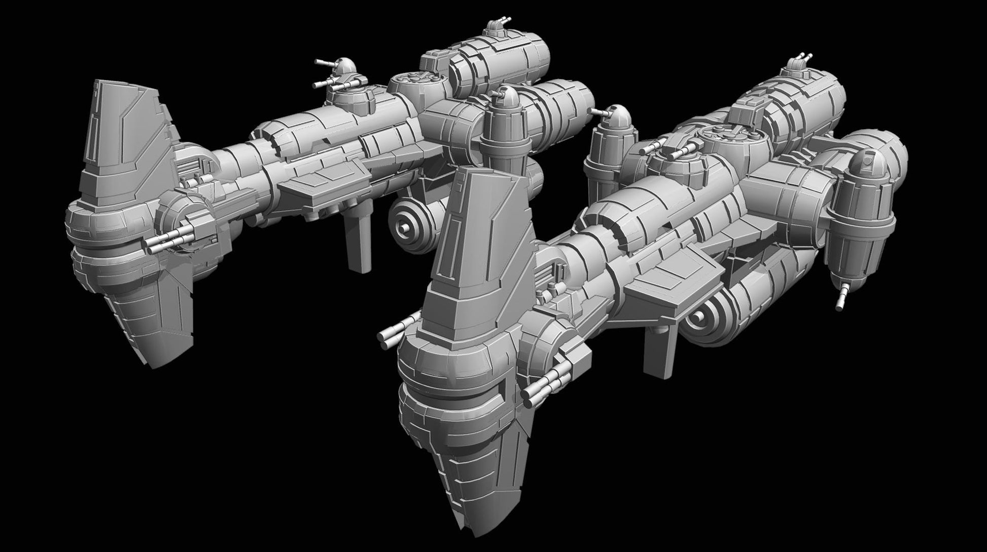 Rebel Sphyrna-Class Hammerhead Corvette : 3D printed SW Armada proxy
