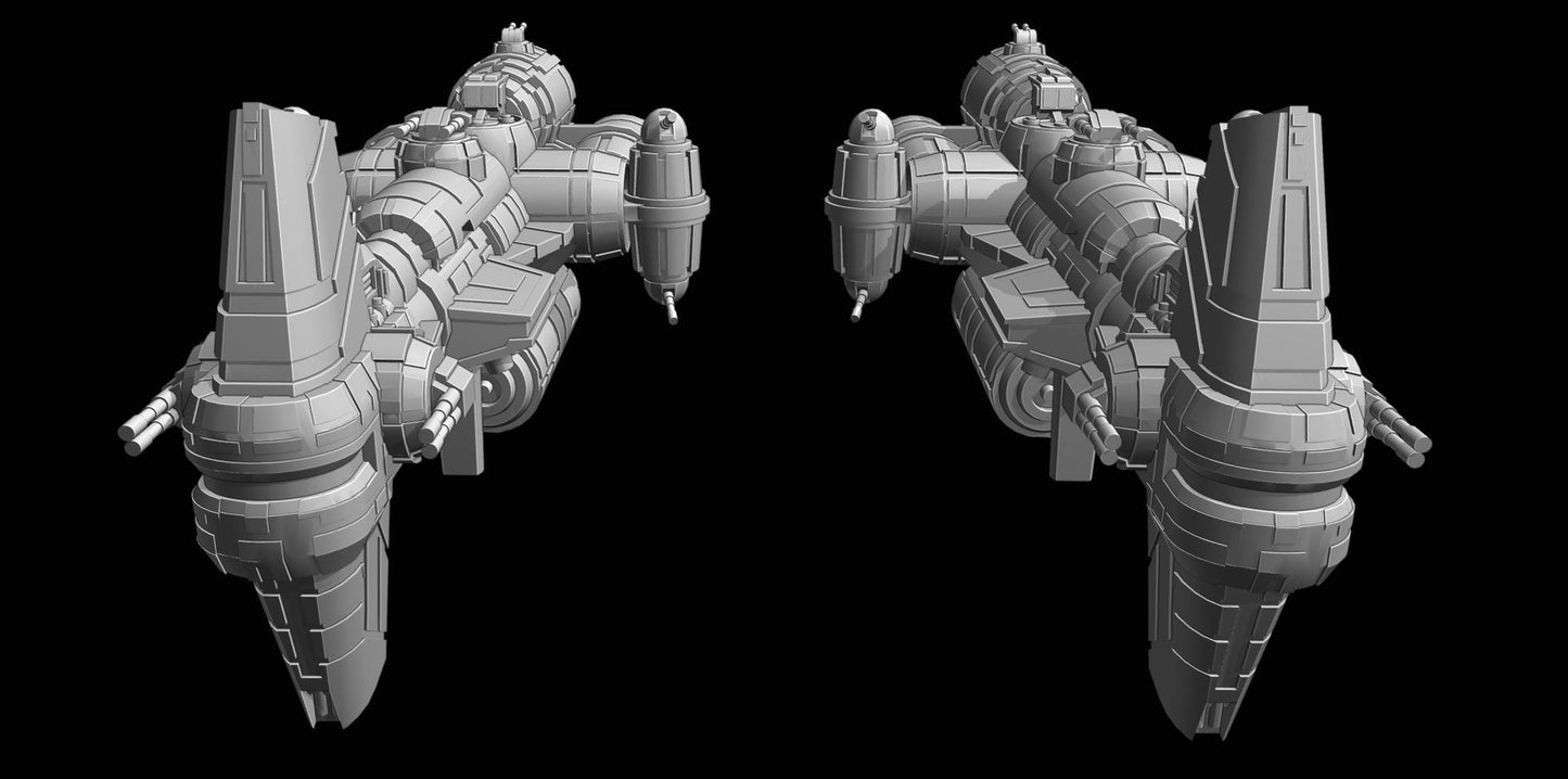 Rebel Sphyrna-Class Hammerhead Corvette : 3D printed SW Armada proxy