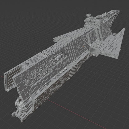 Aggressor-class Destroyer - 3D printed SW Armada proxy