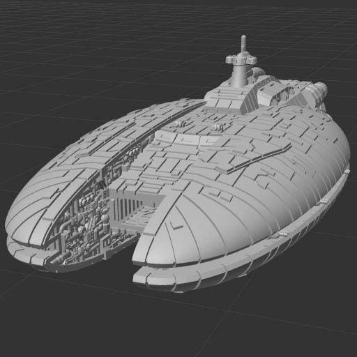 CIS Captor-class Cruiser - 3D printed SW Armada proxy