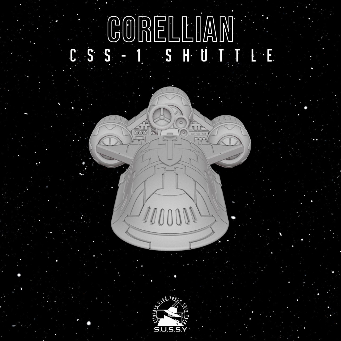 CSS-1 Corellian Star Shuttle (2 pcs) - 3D printed SW Armada proxy