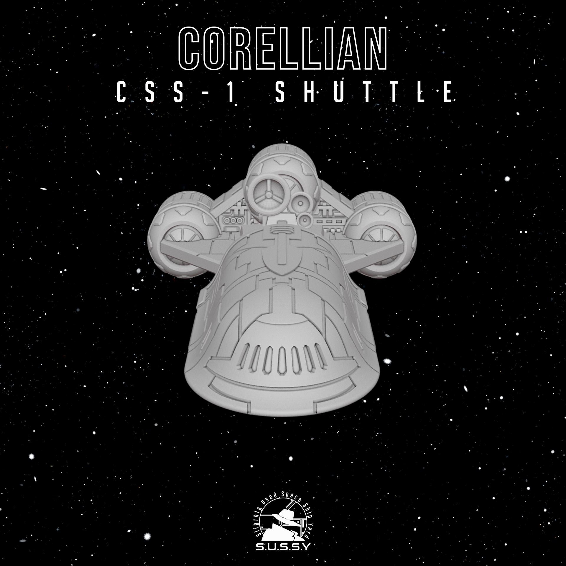 CSS-1 Corellian Star Shuttle (2 pcs) - 3D printed SW Armada proxy