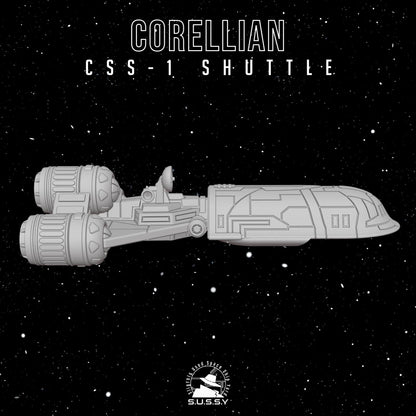 CSS-1 Corellian Star Shuttle (2 pcs) - 3D printed SW Armada proxy