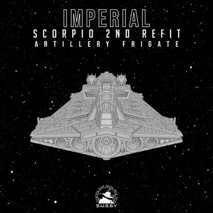 Imperial Scorpio Artillery Frigate - 3D printed SW Armada proxy