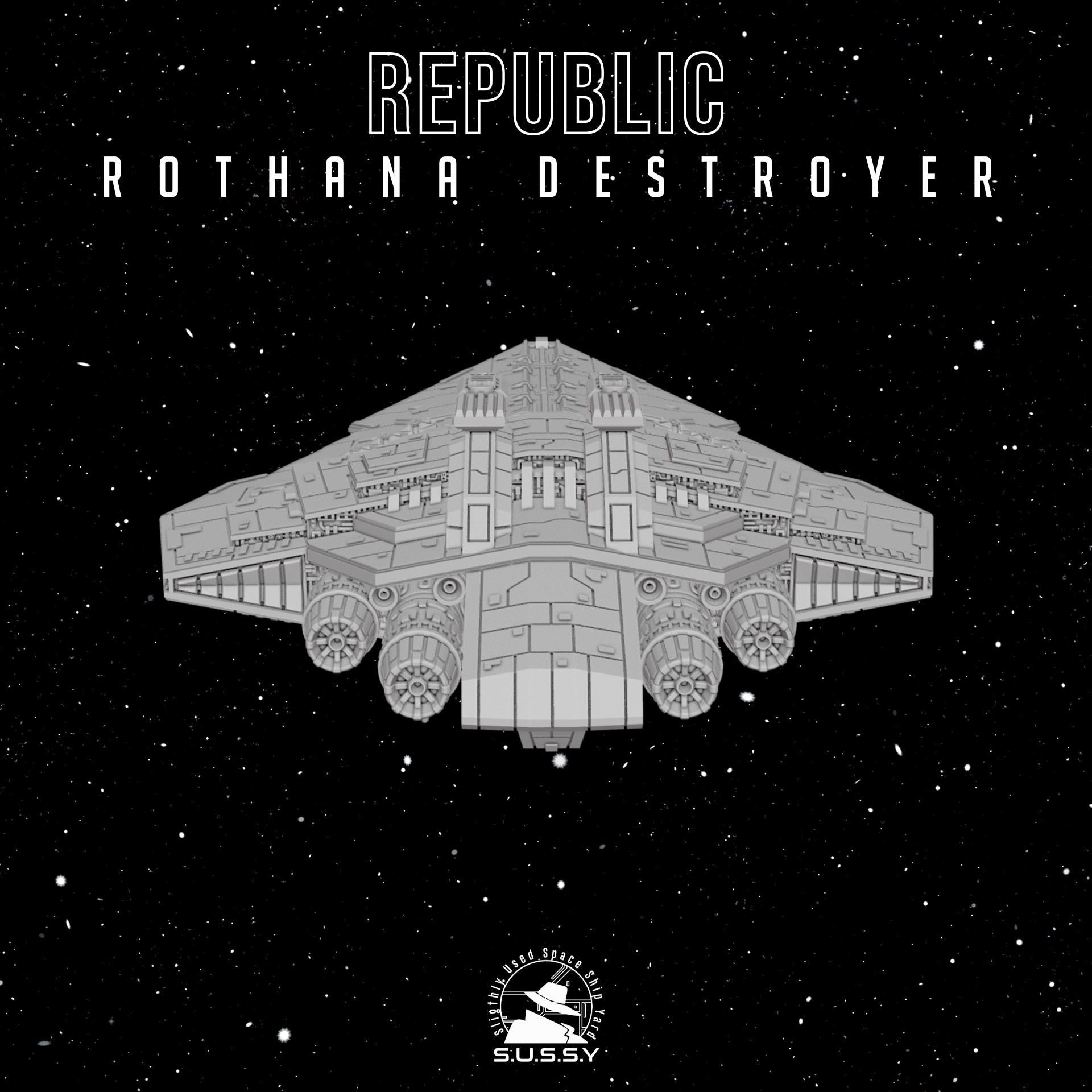 Republic Rothana Destroyer - SW Armada proxy