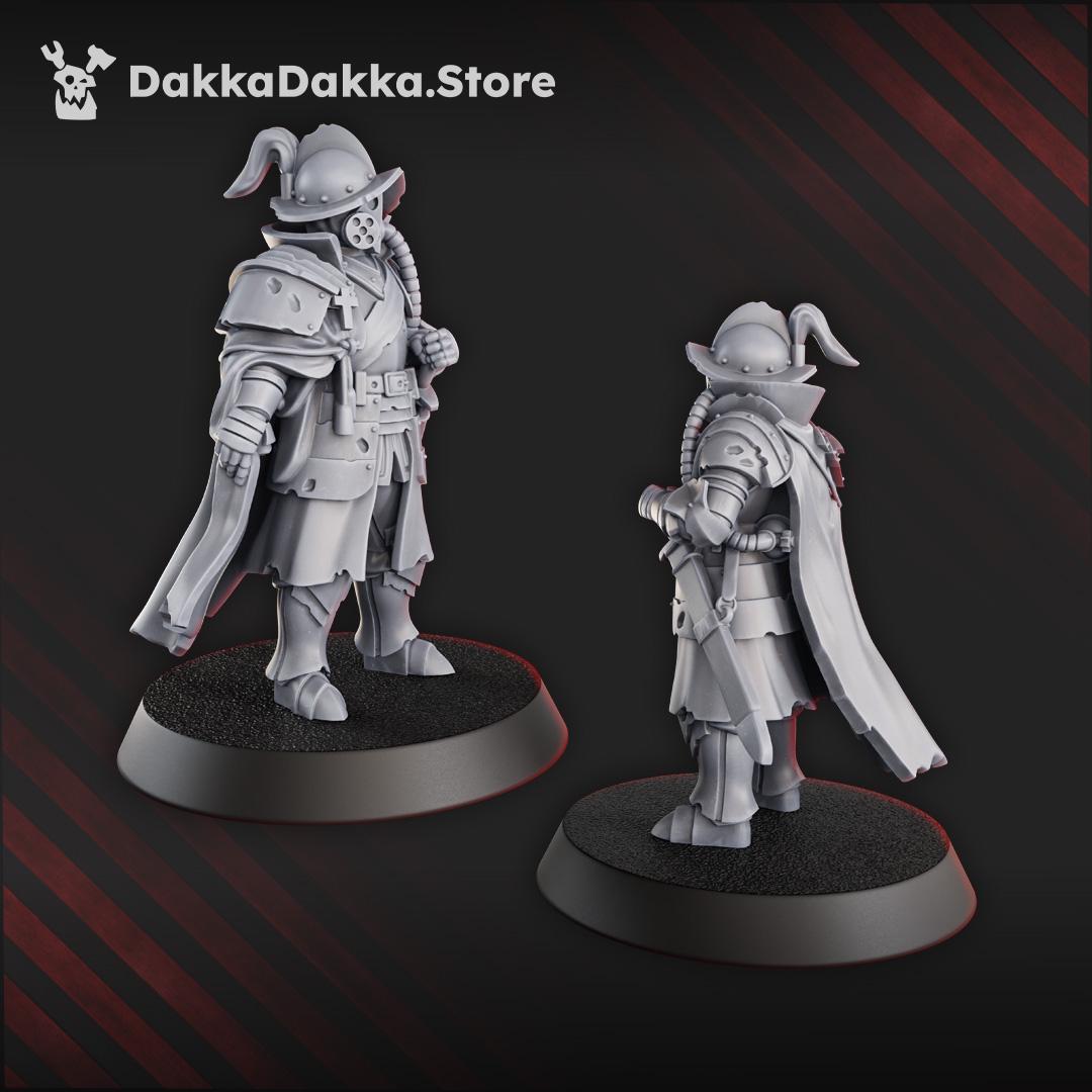 Cortez's comandante | DakkaDakka | Wargaming | Tabletop | 3D printed miniature | Trench Crusade compatible