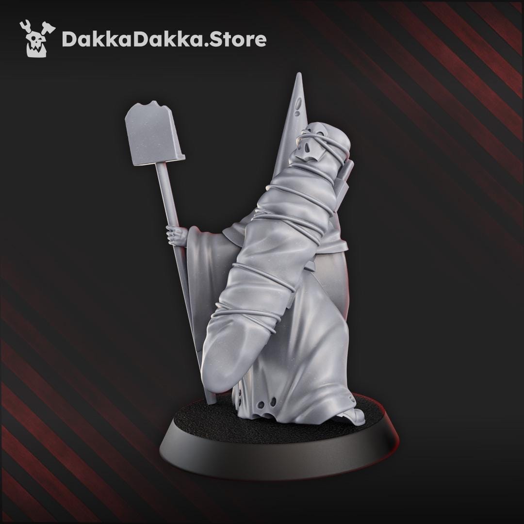 Gravekeeper | DakkaDakka | Wargaming | Tabletop | 3D printed miniature | Trench Crusade compatible