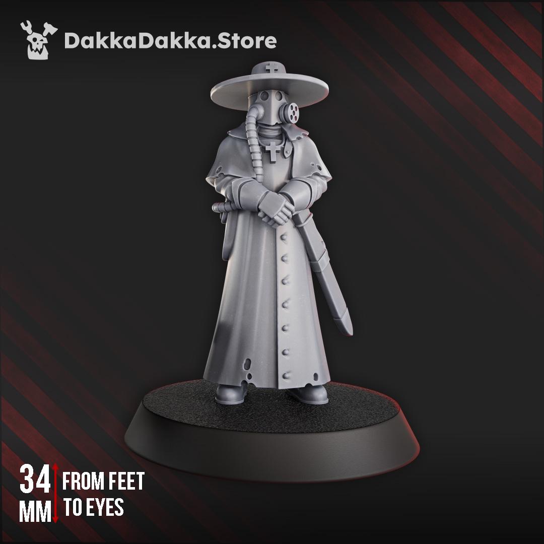 Torquemadas Priest | DakkaDakka | Wargaming | Tabletop | 3D printed miniature | Trench Crusade compatible