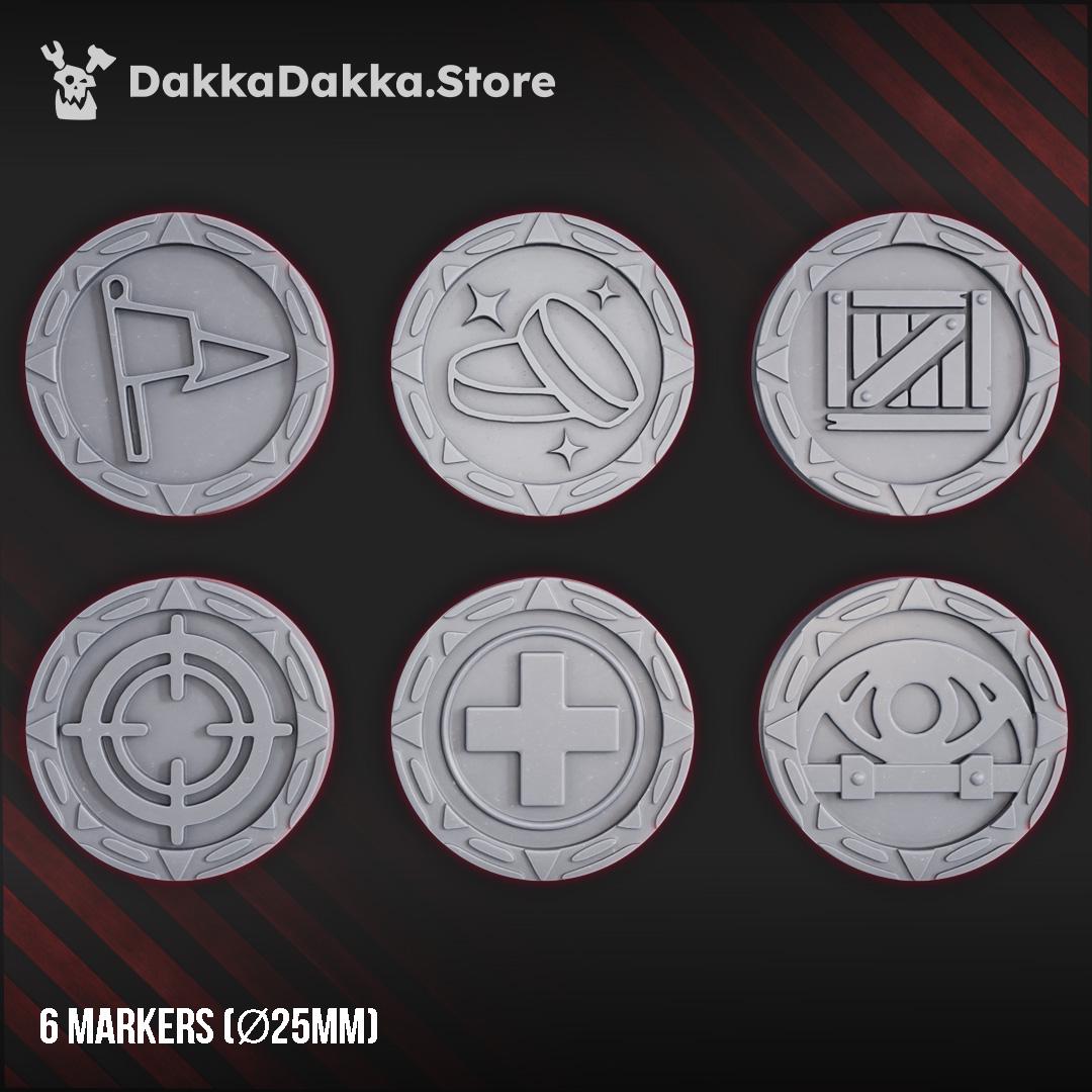 Torquemada's Gauge, Dice & Markers | DakkaDakka | Wargaming | Tabletop | 3D printed miniature | Trench Crusade compatible