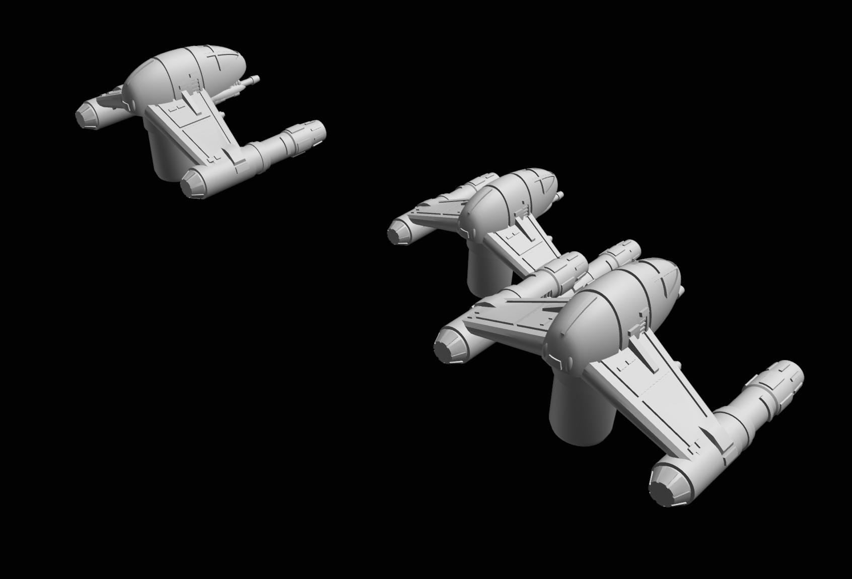 SW Armada Imperial A-9 Vigilance 12pcs - Wargaming - Table top - 3D printed miniatures