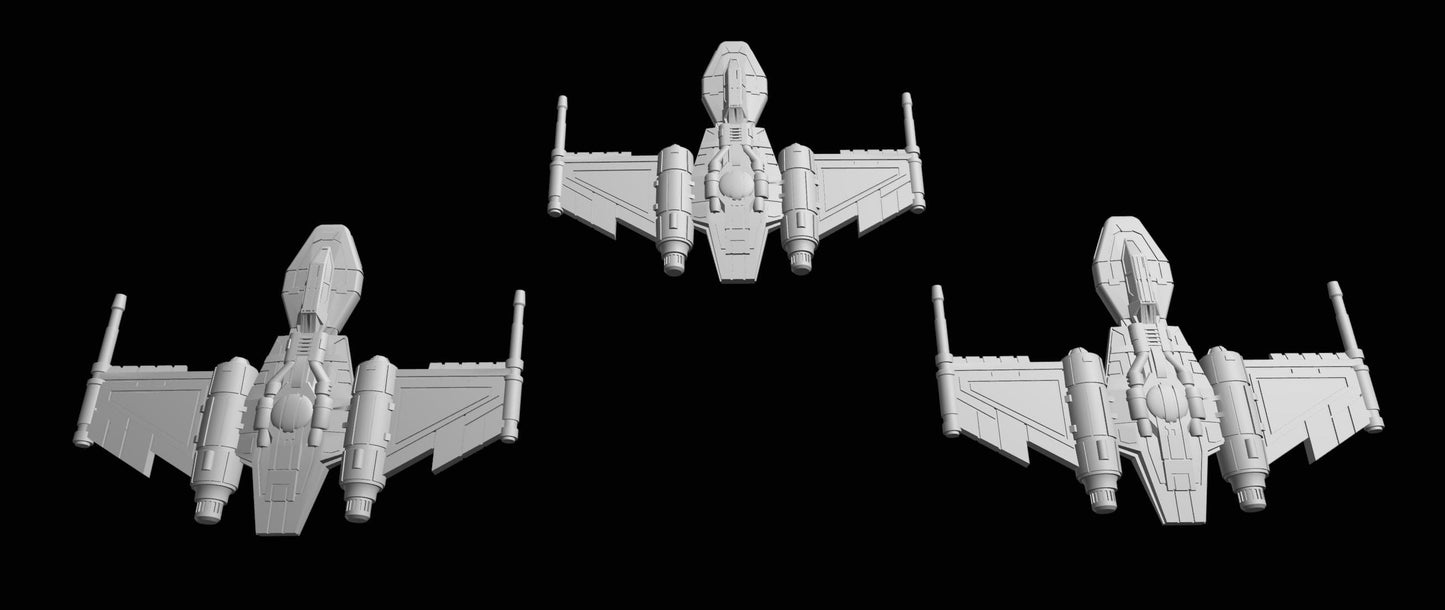 SW Armada Imperial Drexl Class 6pcs - Wargaming - Table top - 3D printed miniatures