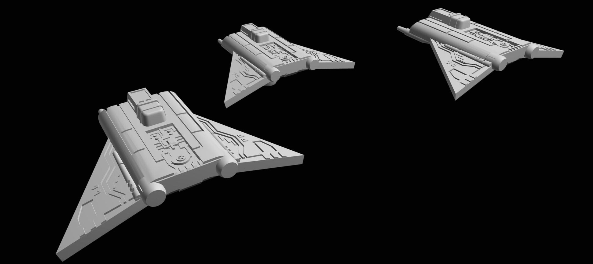 SW Armada Imperial I7 Howl runner 9pcs - Wargaming - Table top - 3D printed miniatures