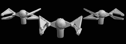 SW Armada Imperial Tie Hunter 9pcs - Wargaming - Table top - 3D printed miniatures